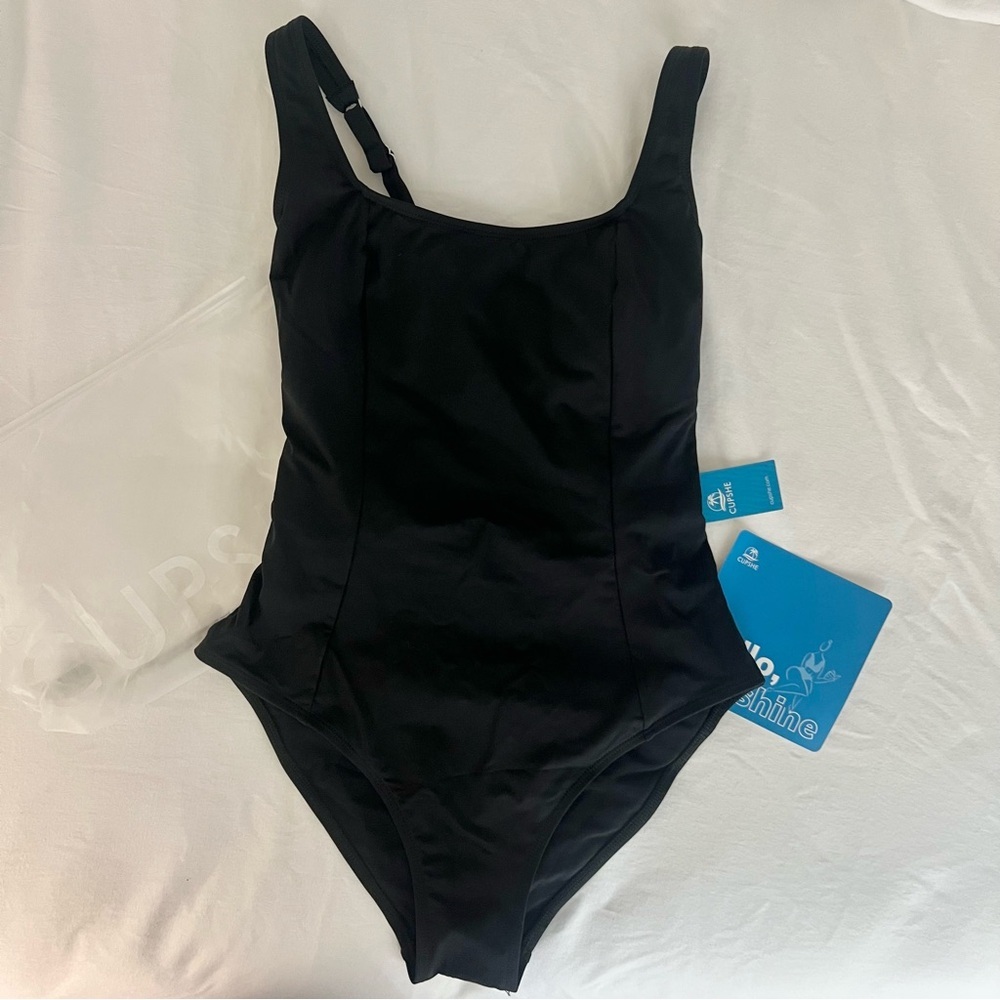 Cupshe Classic Black One-Piece Swimsuit